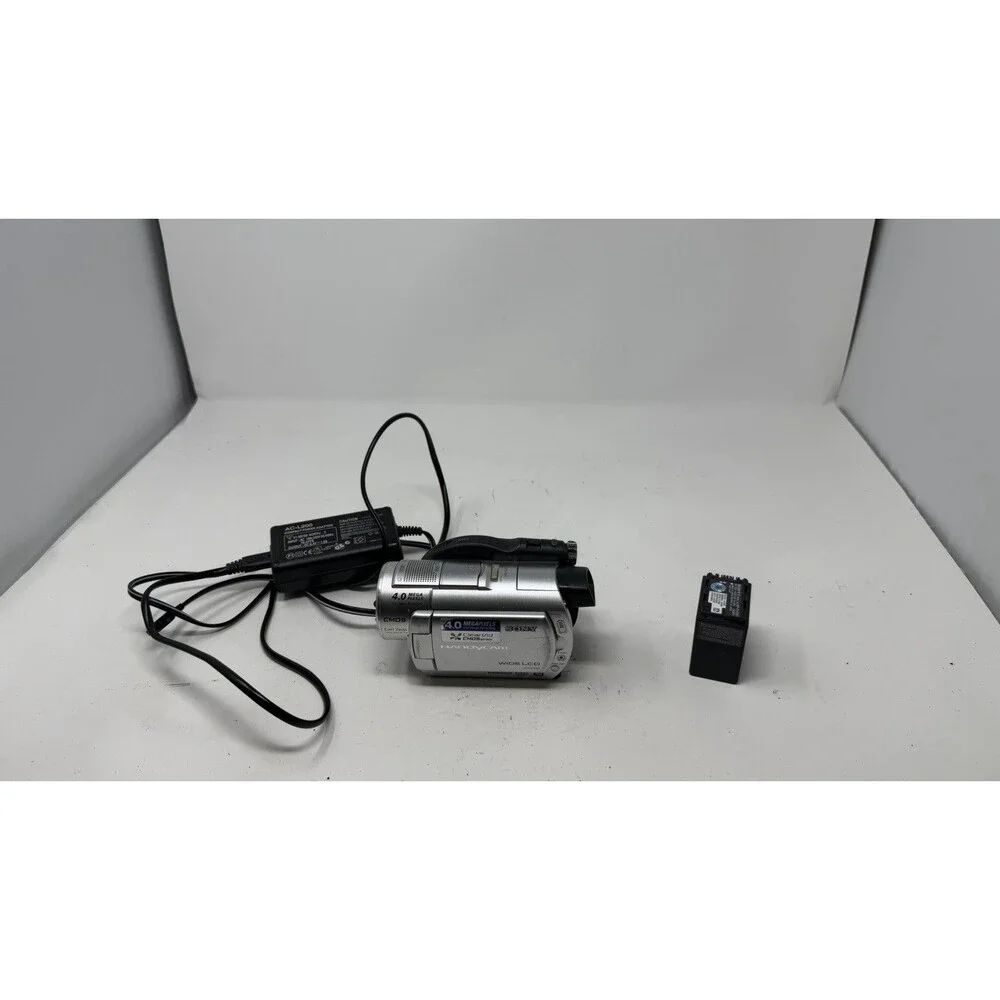 Sony Handycam DCR-DVD408 Carl Zeiss DVD Camcorder Tested Works! +Battery/Charger